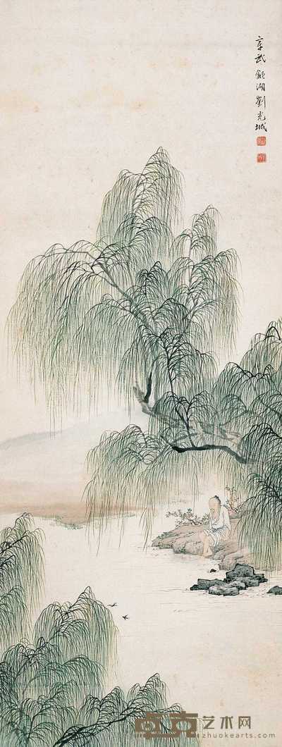 刘光城 春归 立轴 83.5×31cm